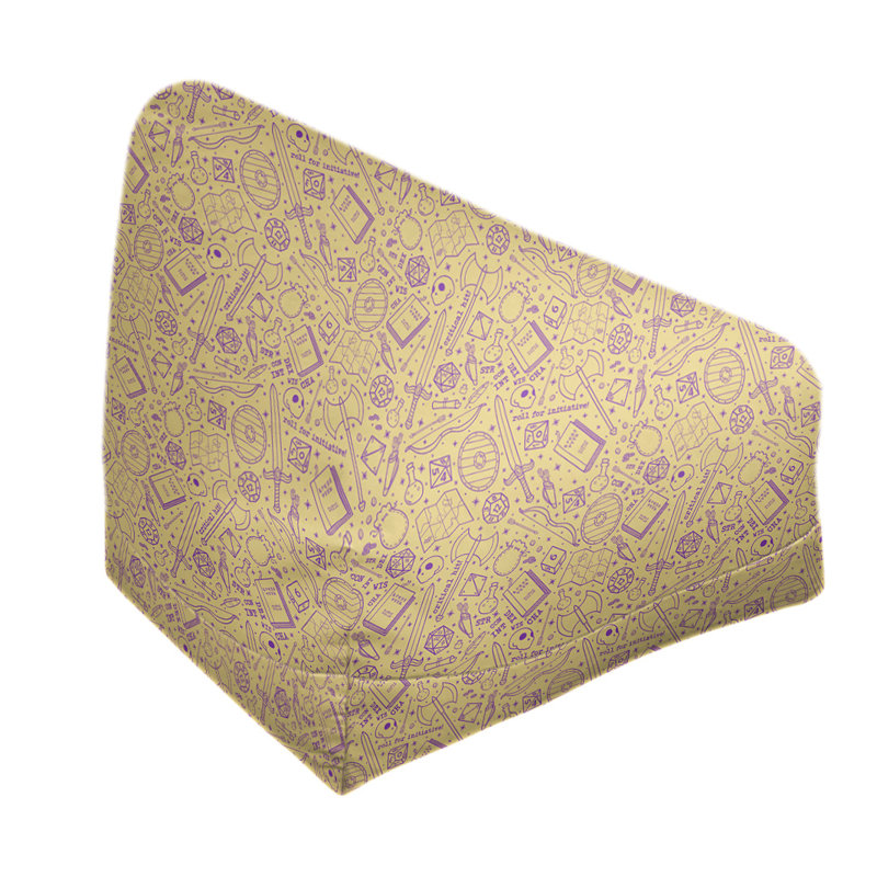 Sac de pois Leffel, Pas de bourre, Jaune / Mauve, H 120 po x L 2 po x P 60 po