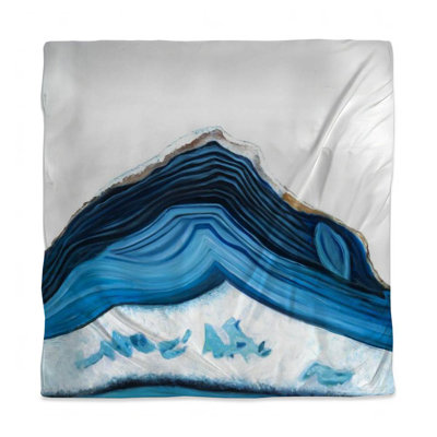 Blue Geode Profile Duvet Cover | Bedroom Decor | Home Elegance