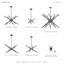Runo Sputnik Modern Linear Chandelier-392439364