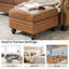Repose-pieds en cuir véritable Blanchett-442590118