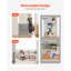 Retractable Baby Gate 34 in Tall Extend to 110 in Wide for Kids or Pets Grey-1121917204
