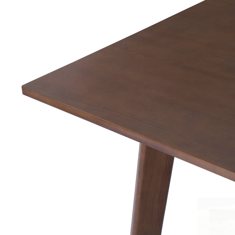 Rustic Farmhouse Dining Table - Solid Wood Frame, Minimalist Modern Design For Versatile Use In Kitchen And Living Spaces