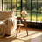 Solid wood double-layer round side table