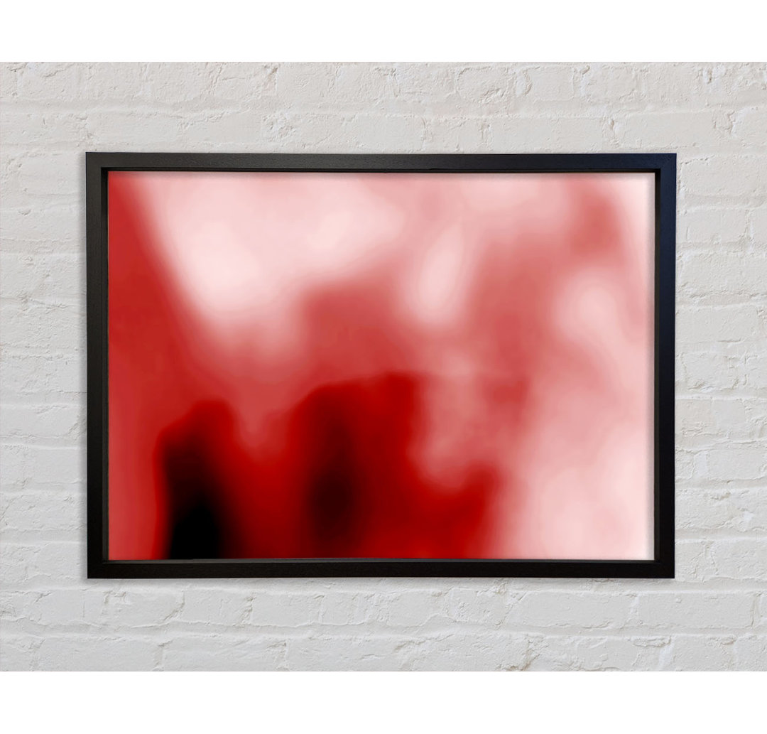 Misty Red - Einzelner Bilderrahmen Kunstdrucke auf Leinwand