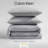 Calvin Klein Washed Percale Solid Cotton Duvet Cover Set-93507468-93507469