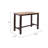 Amber Pub Table, 47 Inch Rectangular Top, Espresso Brown Trestle Base
