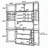 Freestanding Kitchen Pantry Cabinet, Integrated Power Outlets, Adjustable Shelving & Wine Rack, Contemporary Style, Dining & Living Room-177876972