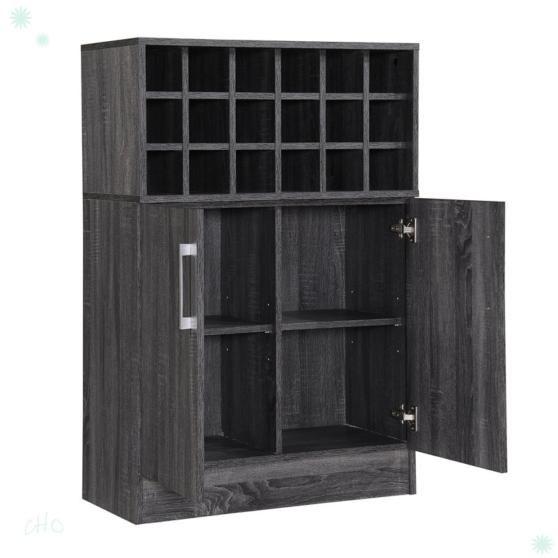 WINE & BAR CABINET, Gray