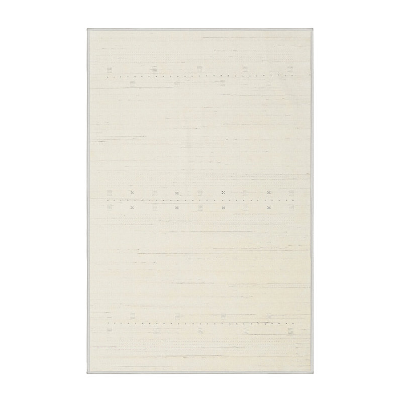 Surface beige contemporaine tapis, Rectangle 5 pi x 7 pi