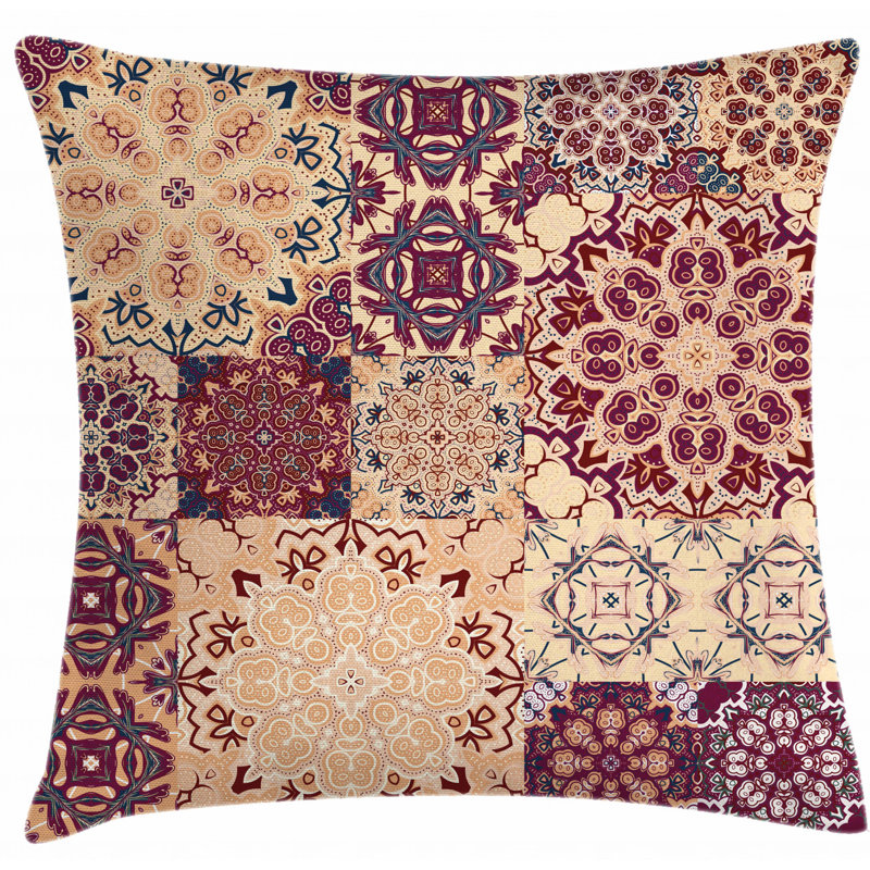 Housse de coussin décoratif d’intérieur/extérieur 26" floral