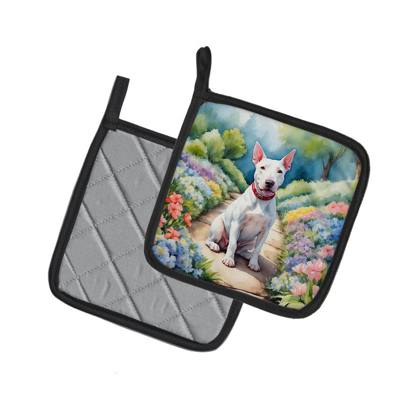 Caroline's Treasures Floral Polyester Potholder Set