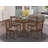 5 Piece Dinette Set for 4 Includes a Round Dining Room Table with Dropleaf and 4 Kitchen Dining Chairs, 42x42 Inch, Black-1978593445-1996240229-1938572641