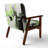 Paper Euphoria I - Upholstered Midcentury Modern Arm Chair-118659396-118659393