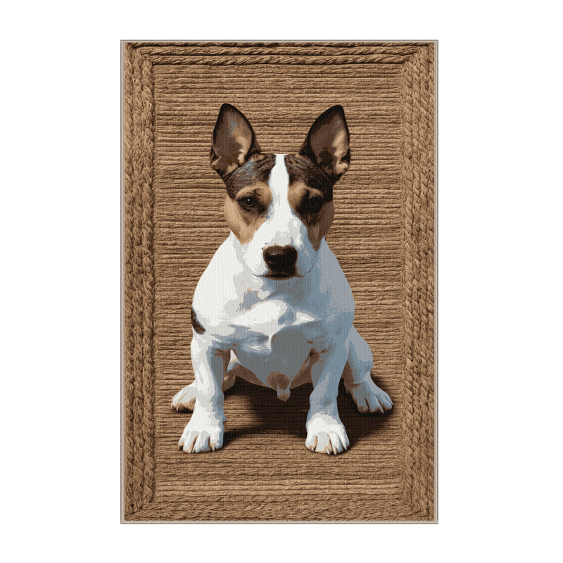  Tapis lavable miniature Bull Terrier Dogs, Tapis de couloir 2 pi x 4 pi