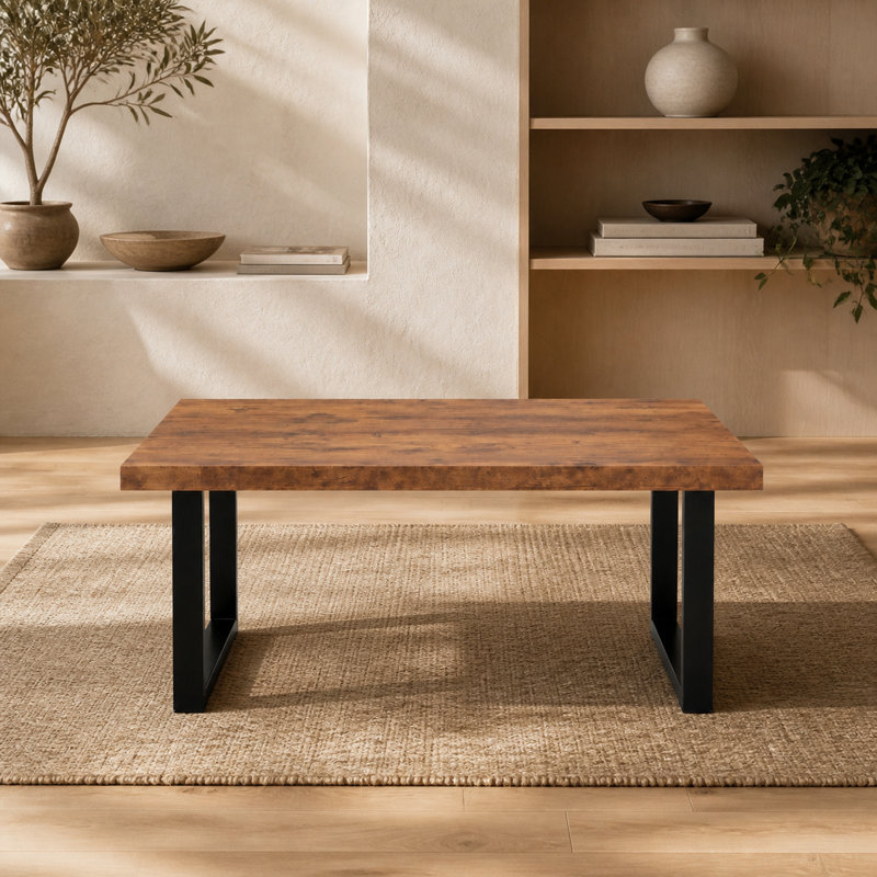 Table basse avec pieds en métal