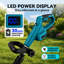 Cordless Garden Tiller Cultivator, Makita Battery Compatible, 21V Dual 3000mAh Batteries Set