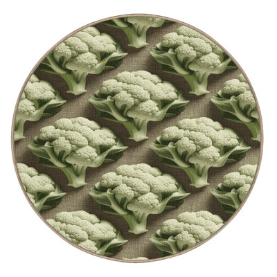  Tapis lavable chou-fleur Romanesco