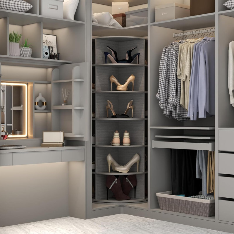 28 paires de rangement pour chaussures, Gris