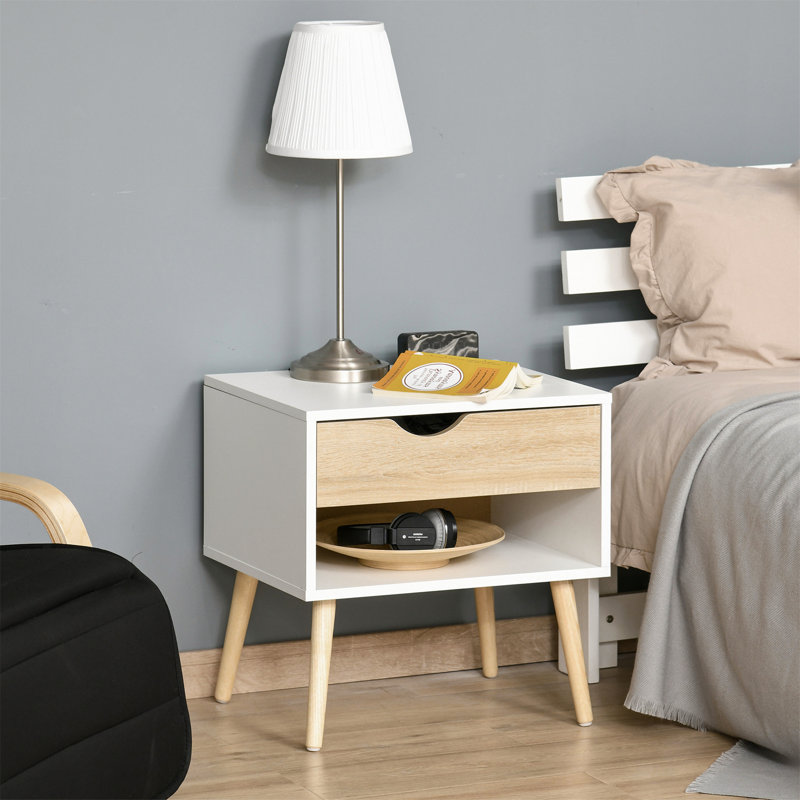 Glostrup 50cm W Particle Board Bedside Table