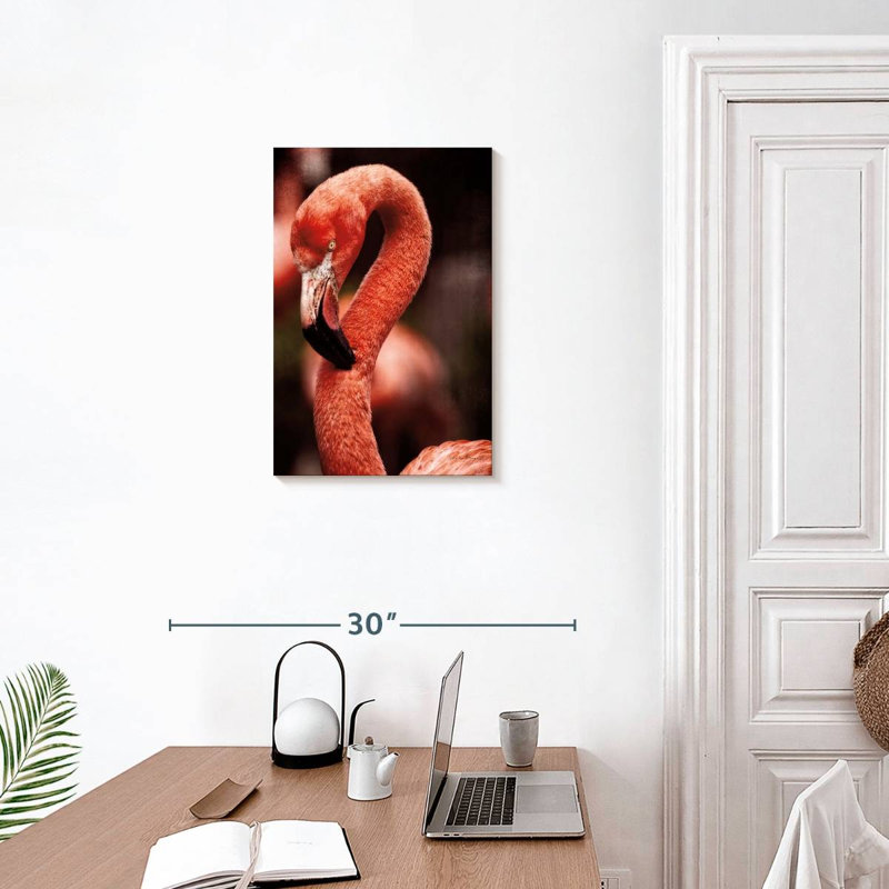 Brampt Caribbean Flamingo II, 24" H x 16" W