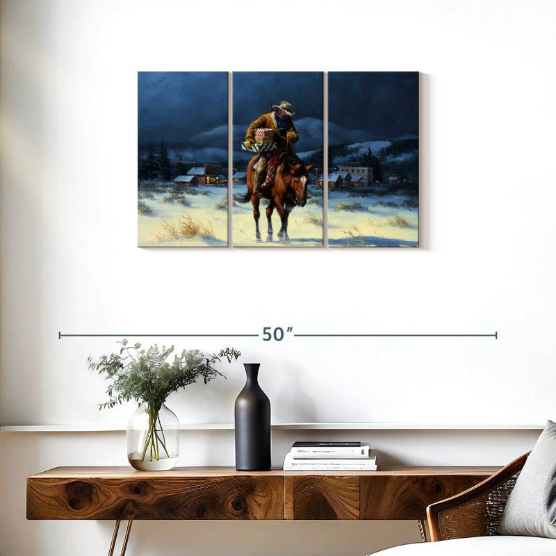 Lelar Bringing Christmas Home, 20" H x 33" W