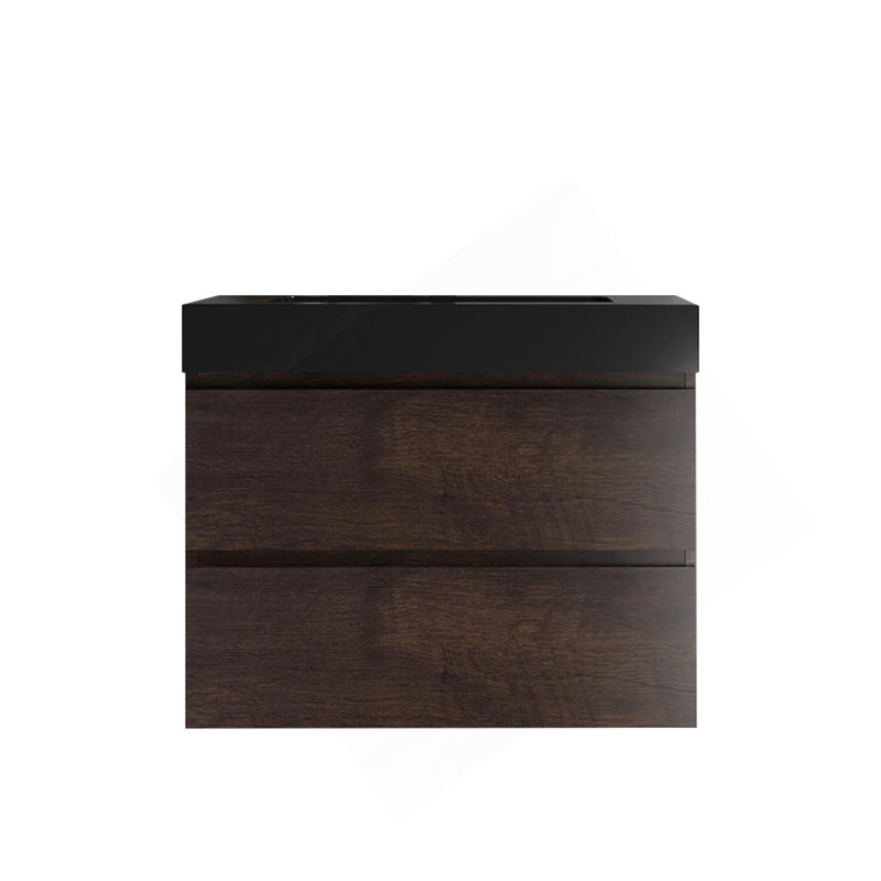 Lavabo intégré en quartz d'ingénierie SANS drain et robinet, couleur noir mat, Noir mat