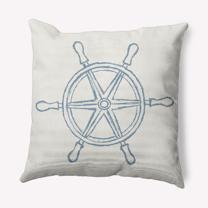 Coussin Nantucket, Gris fumée cendré, 16 po x 16 po