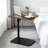 C-Shaped Sofa Tray Table with Swivel Top, Adjustable Height