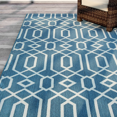Tapis intérieur / extérieur bleu clair Gul