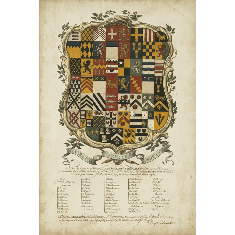 UA CH Edmondson Heraldry III by Paul Edmondson - Art Prints on Canvas, 46cm H x 30cm W x 3.8cm D