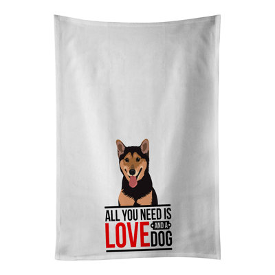 Ensemble de 2 serviettes de cuisine Shiba Inu