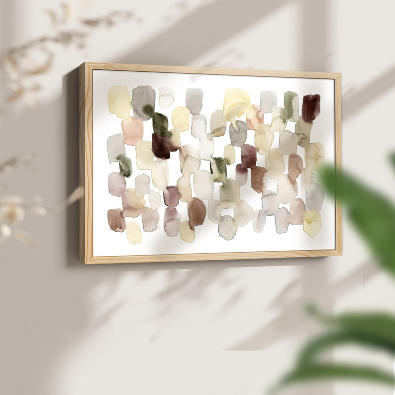 Melted Sediment III -Framed Print - Restickable, Natural, 11" H x 14" W