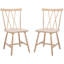 Chaise d'appoint en bois massif Jordyn-742579923