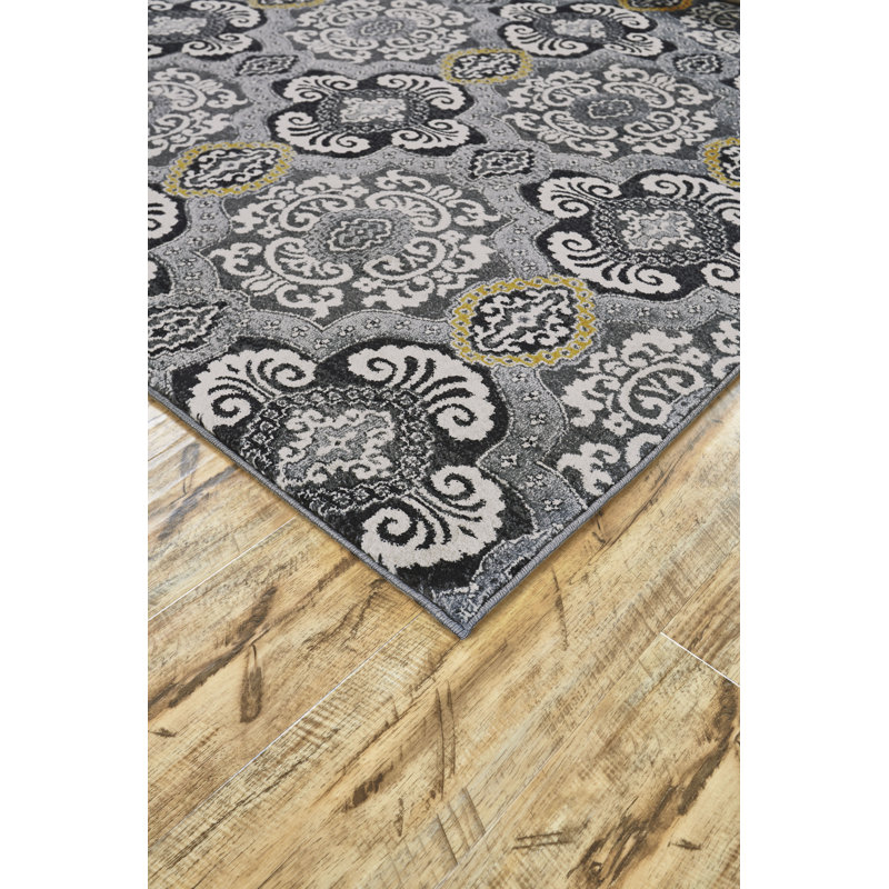 Tapis gris Cordes, Rectangle 10 pi x 13 pi 2 po