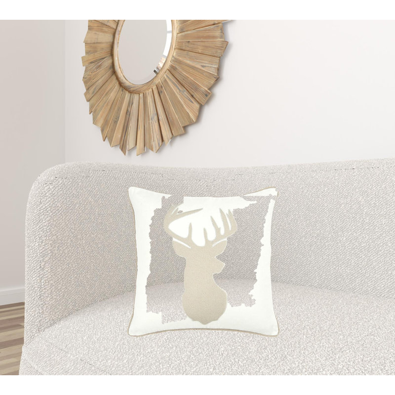  Coussin Ivoire, Housse de coussin seulement - sans coussin