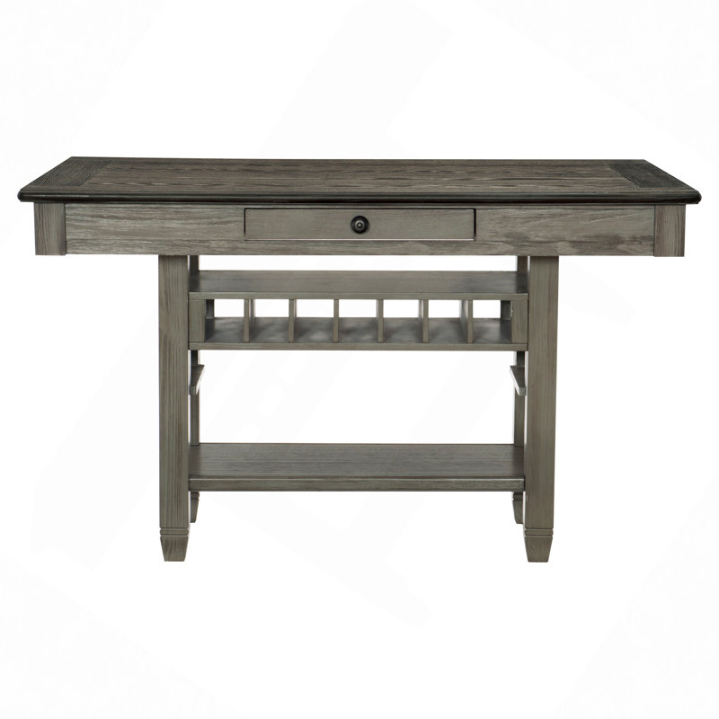 Table de rangement à hauteur de comptoir 1Pc avec étagère à vin 4 tiroirs
