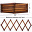 Portemanteau accordéon, portemanteau extensible mural, portemanteau mural en bois massif, 16 piquets, noyer