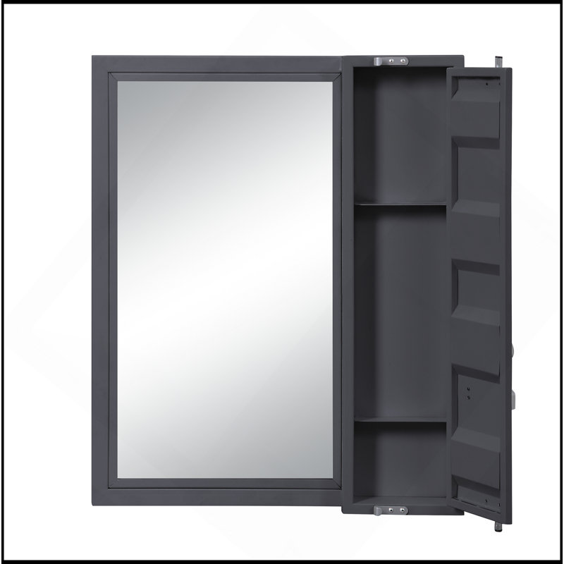 Miroir de salle de bain Cargo, Métal industriel