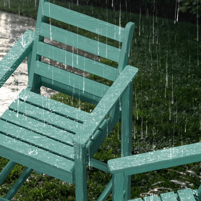 2-Piece Oversized Bar Height Adirondack Chair Set, Widened Outdoor Pub Stools for Patio, Balcony, Poolside & Garden