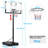 Yaheetech  Adjustable Height Adjustable Foldable 110Cm Metal Portable Fill-Size Basketball Hoop