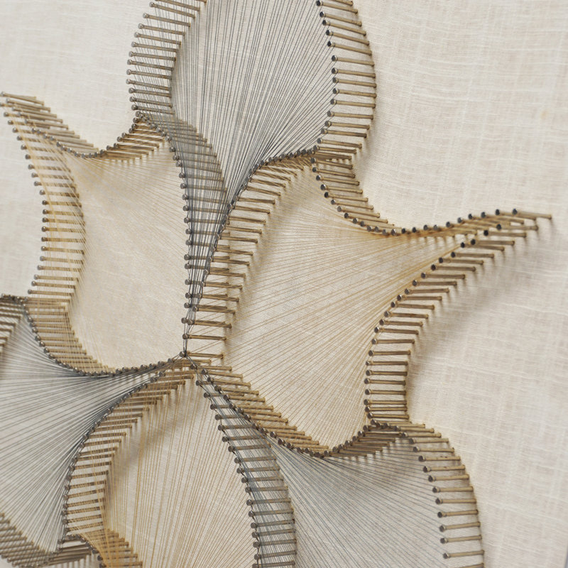 Décoration murale feuilles en chaîne
