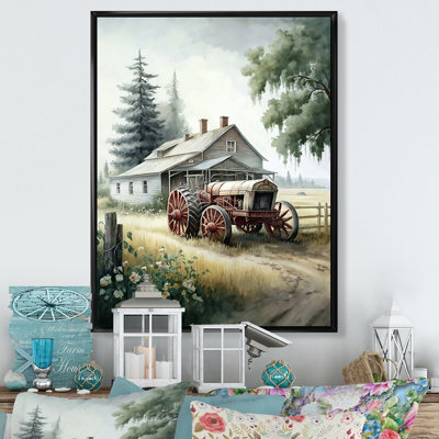 " Tractor At The Barn In Summer I "