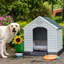 Niche pour chien isolée en plastique Deisi-87911470-87911471