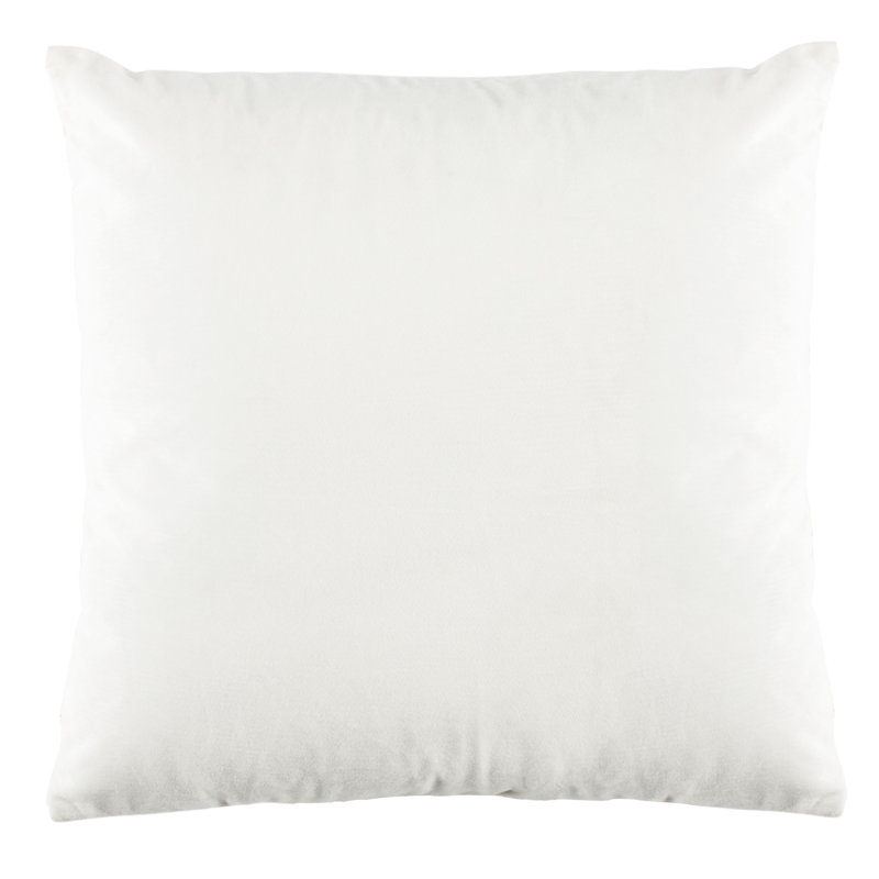 Jakki Blue and White Abstract Waves 18" Square Throw Pillow