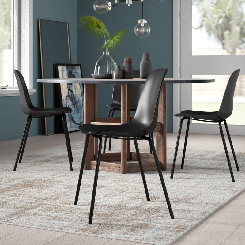 AlmedaCheatham 18.3'' H Side Chair, Black