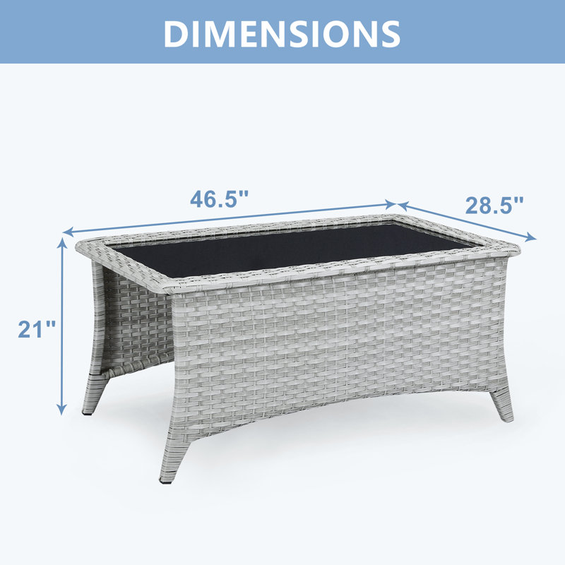Ensemble de conversation d'extérieur pour 7 personnes avec coussins Tonry, Bleu marine