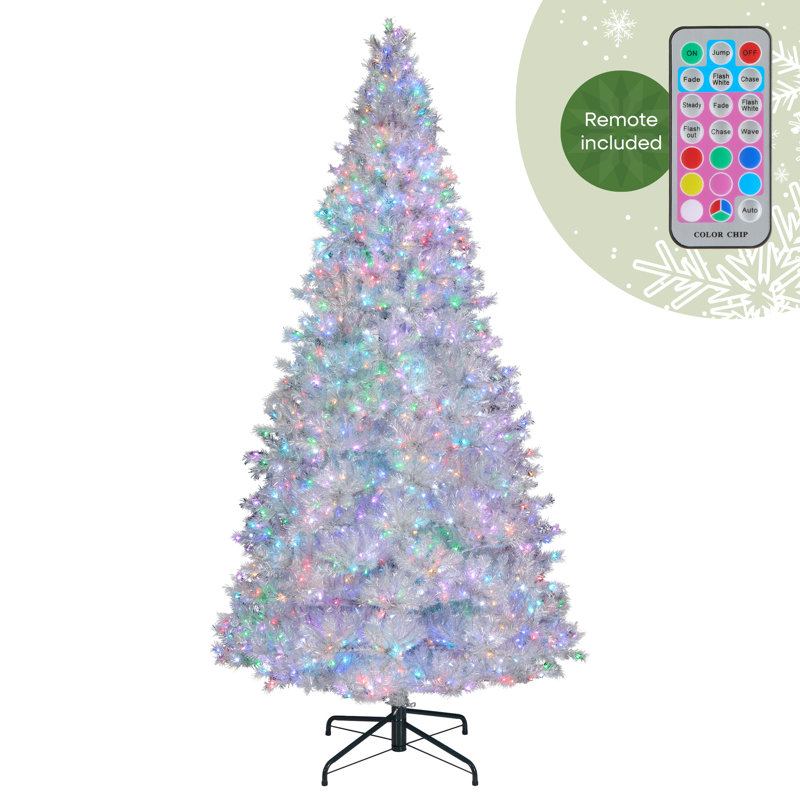 Clear Pine Christmas Tree with LED Lights, 120" x 64"