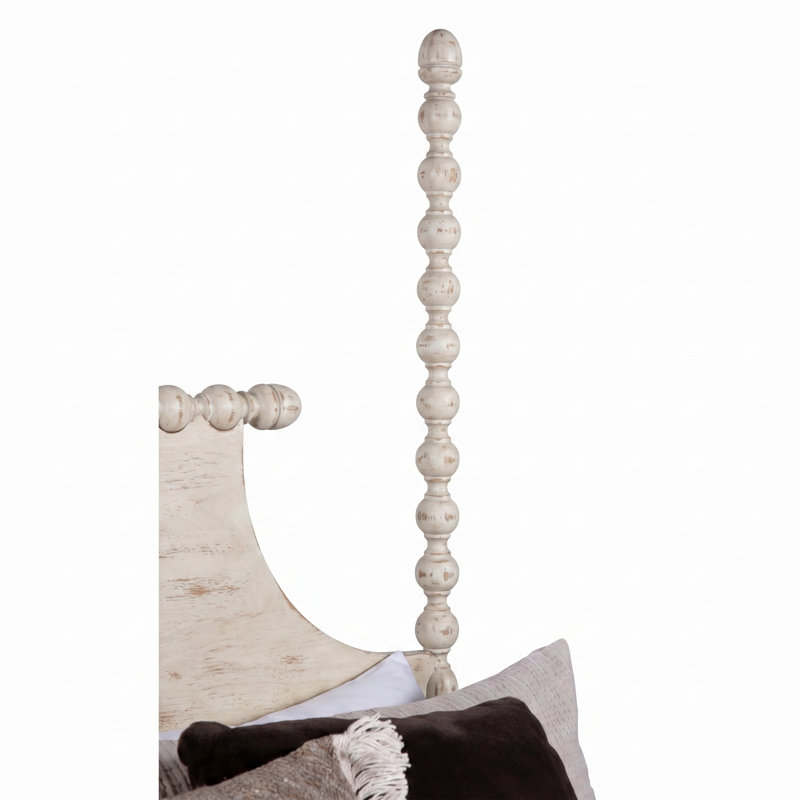 Lit Mary Spindle, Simple, Bisque