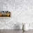 Pacif 0.39" x 0.79" Seashell Chevron Mosaic Wall Tile