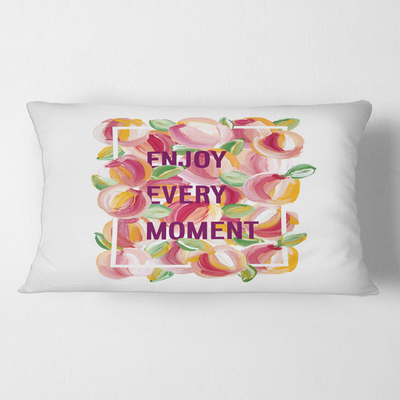 Coussin Rectangle, Enjoy Every Moment - Traditional